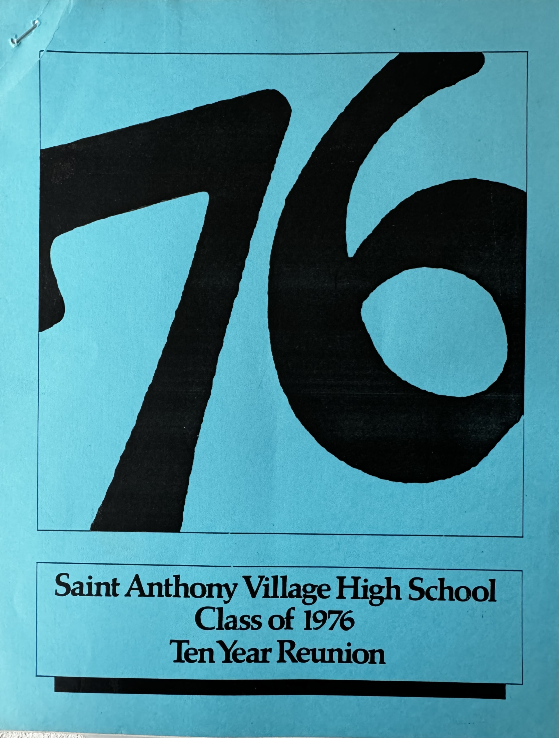 10 year reunion booklet