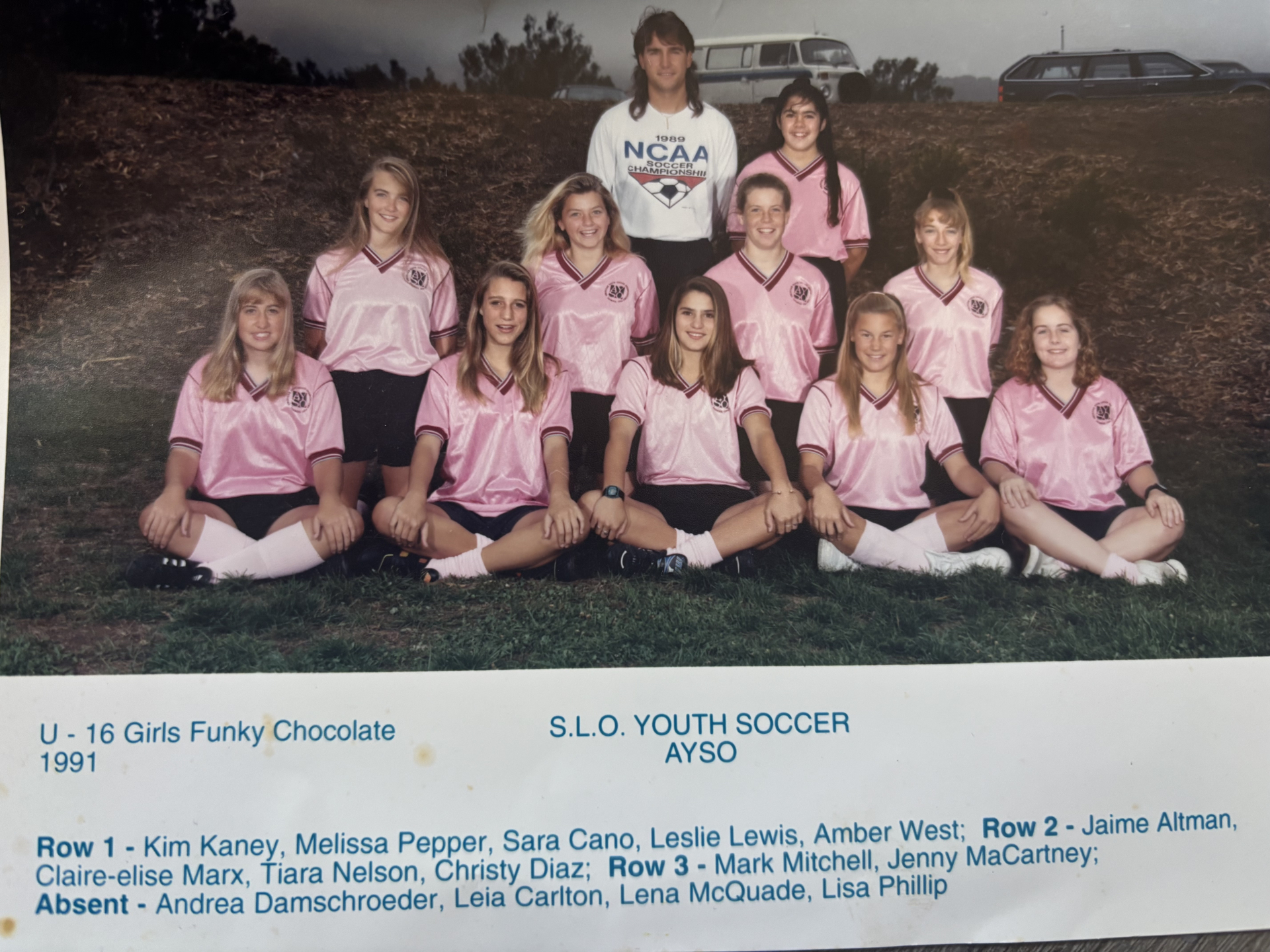 Girls soccer (1991 AYSO Girls U-16; Funky Chocolate, fka Pink Panthers) (1993 SLOHS Girls Varsity with a few badass 95'ers on the team) ;) (Myth magazines issues 1-8, 1993-95)