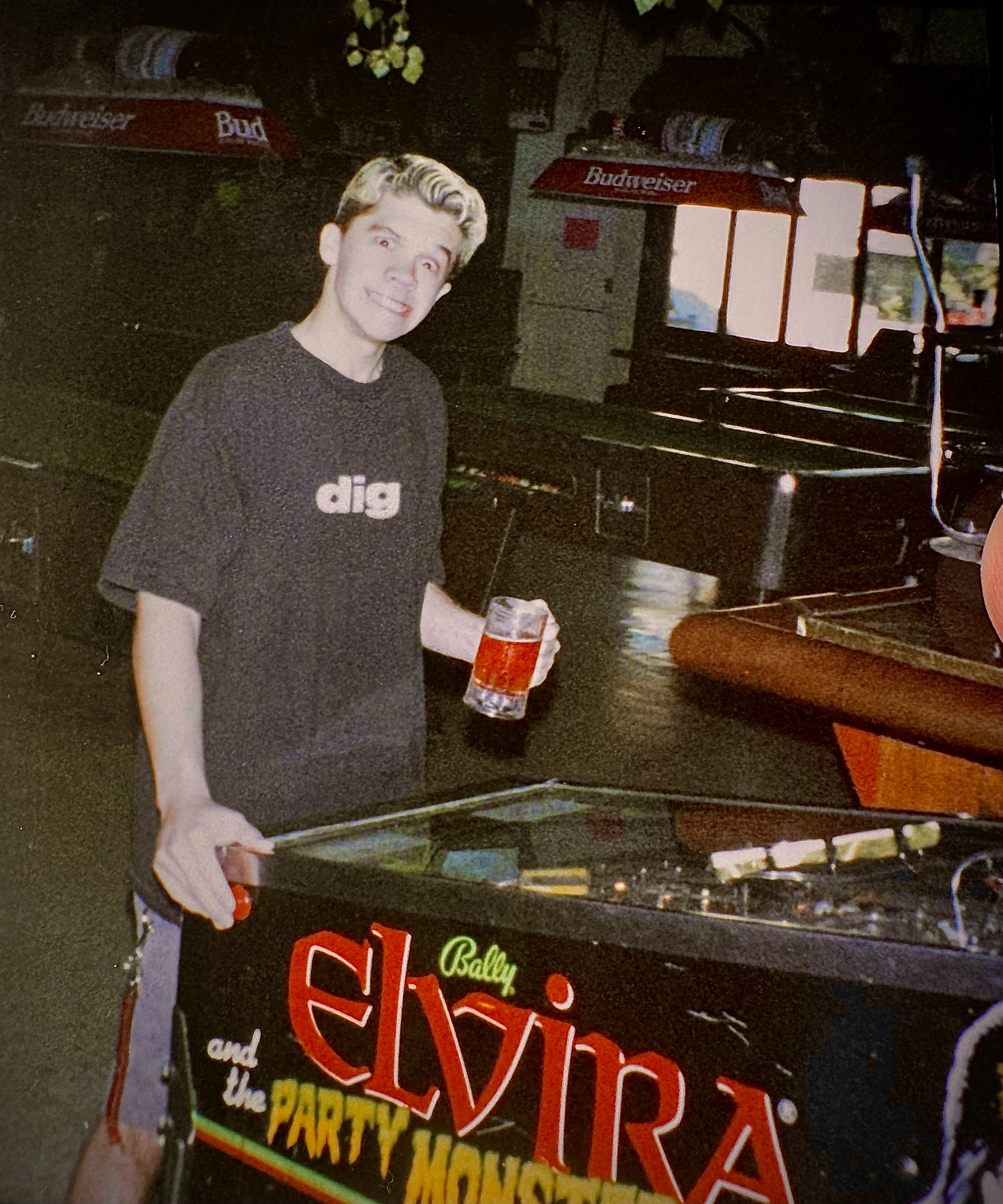 An unknown associate had keys to a bar. During lunch, we'd have Red Nectar and play pinball. It was pretty great.