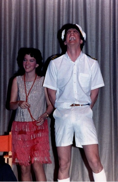 Senior Play '84 dress rehearsal