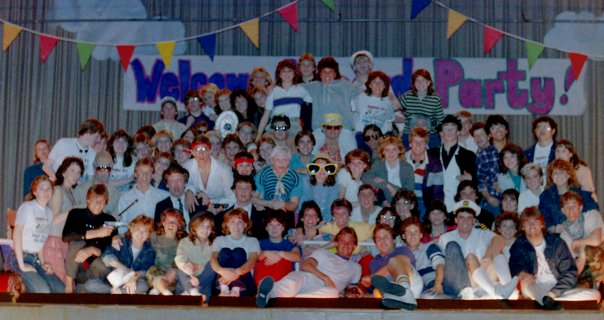 Senior Play '84 dress rehearsal