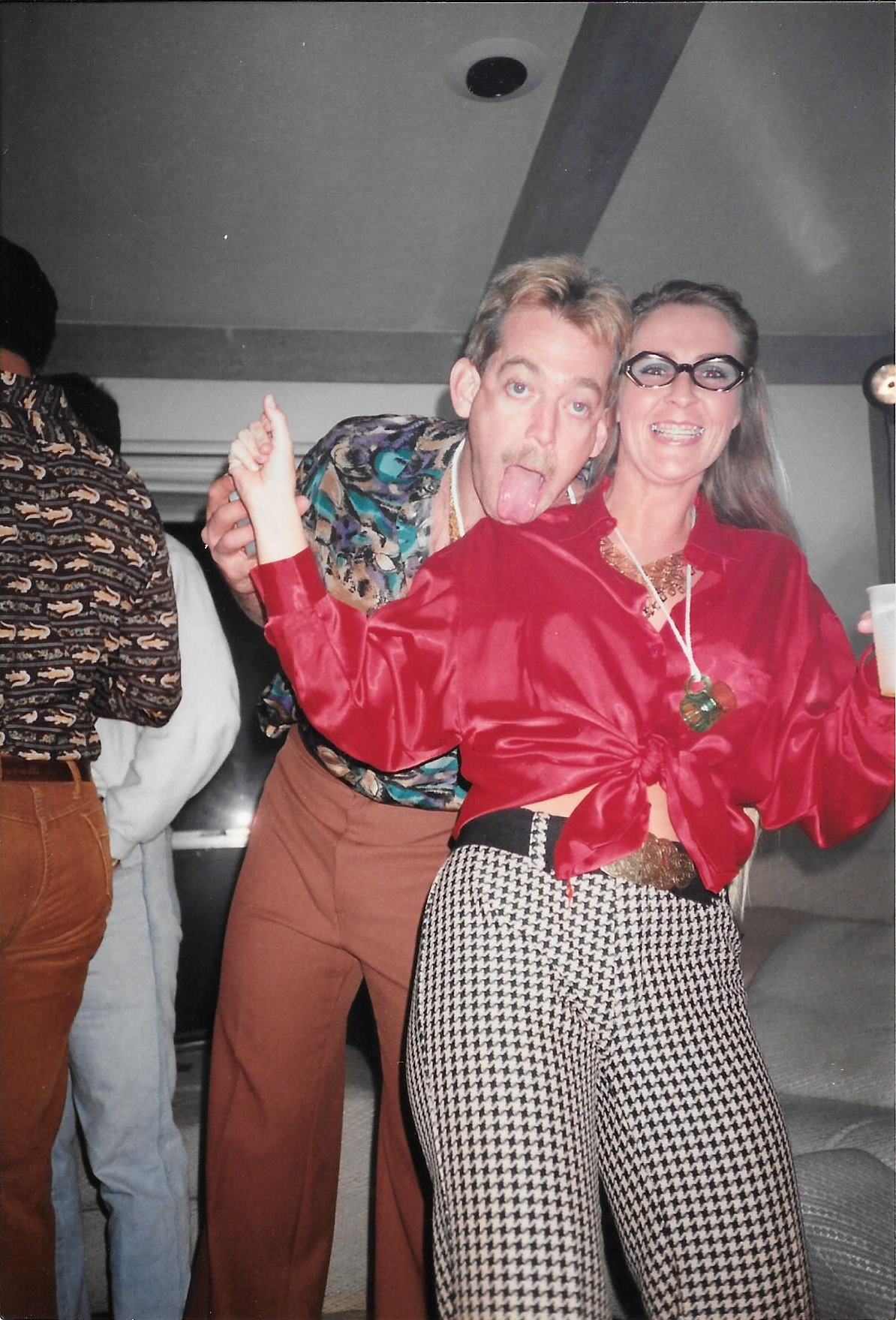Kevin and Kim Morris... disco party, year unknown.