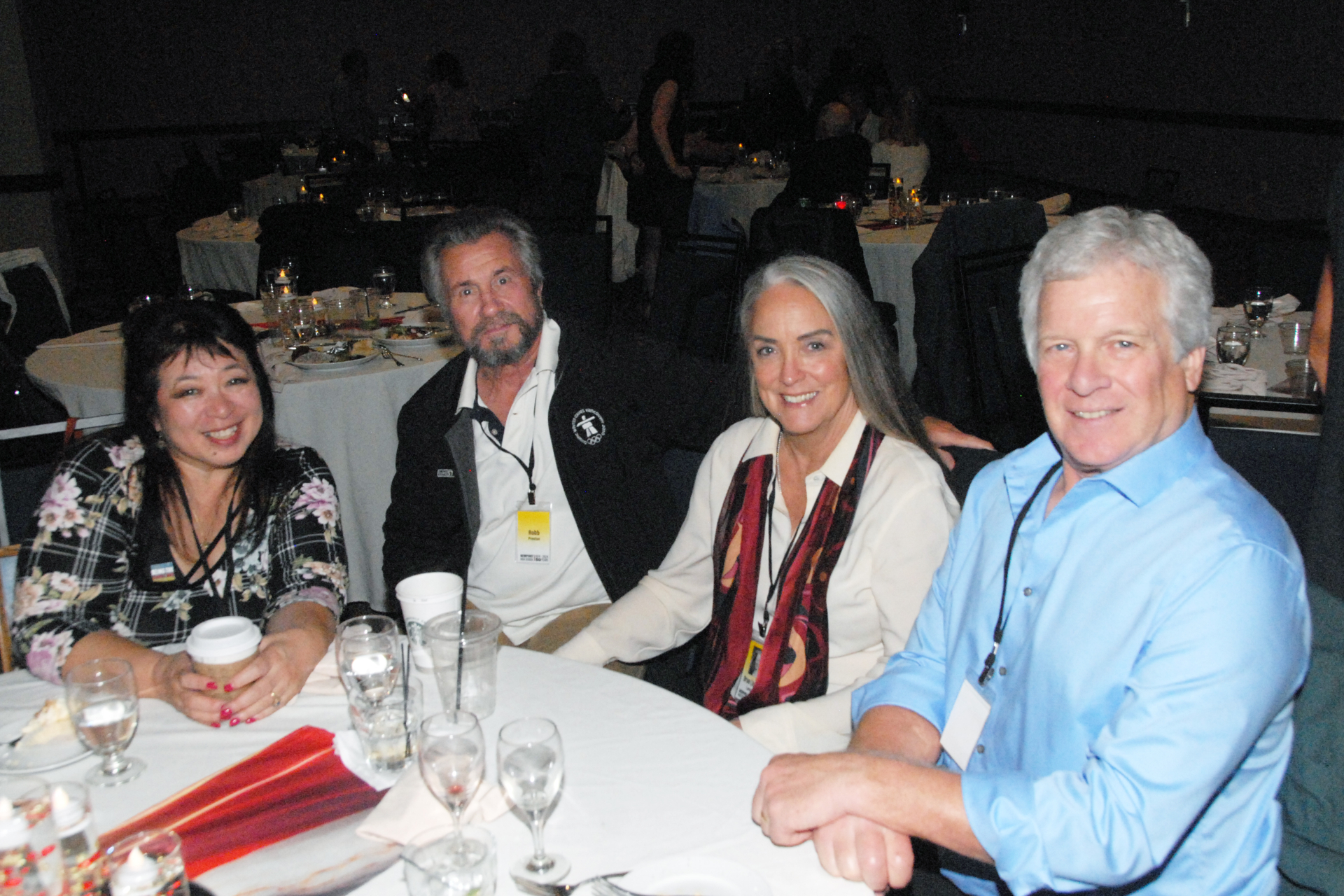 Julia Zee, a guest, Judy Larson, Jim Sweet