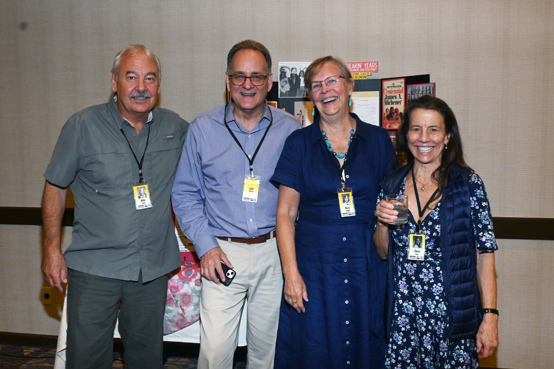 Mike Olney, Jack Oakley (Mary Edgetts husband), Mary Edgett, Diane Troje