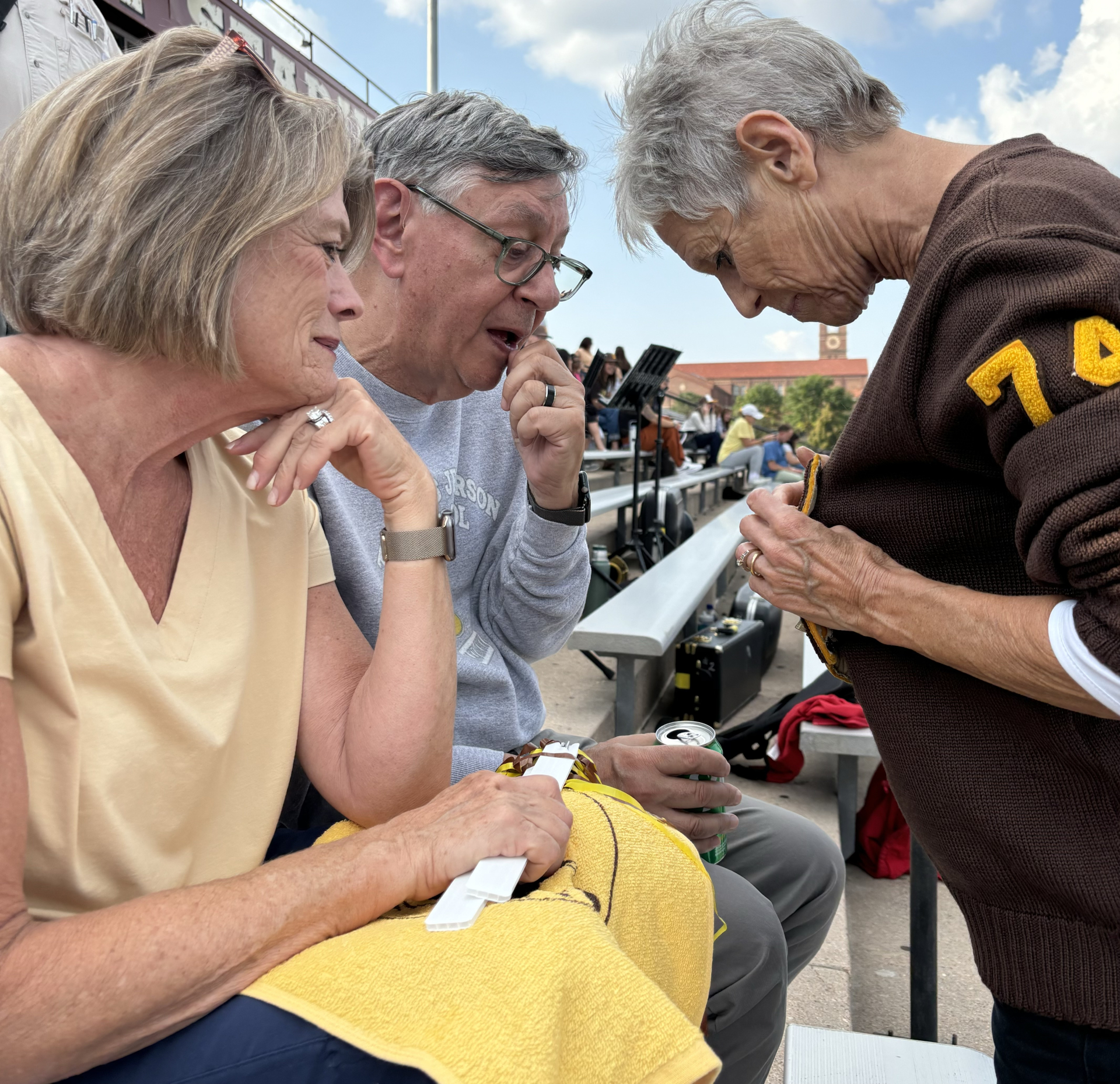 Nancy Cooper '72, Jackson Myumey '72, and Patty McMullen Robinette