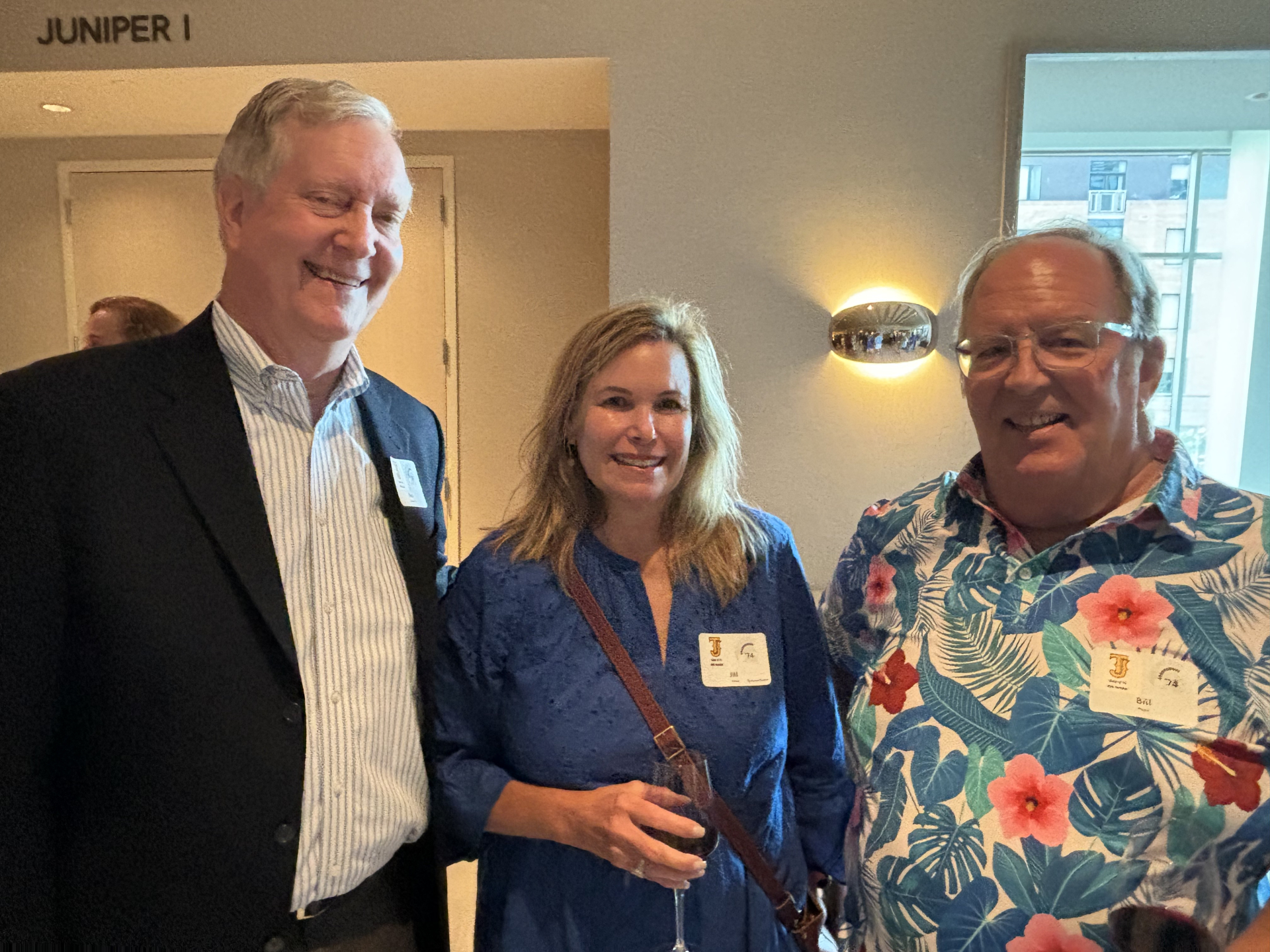 Bob Carlson '73, Jill Meer and Bill Maul