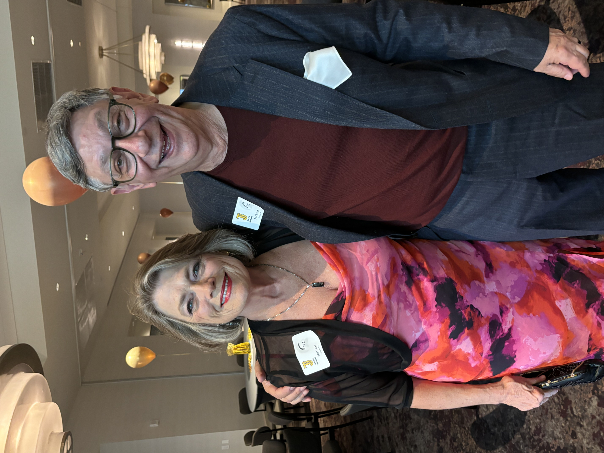 Nancy Cooper '72 and Jackson Mumey '72