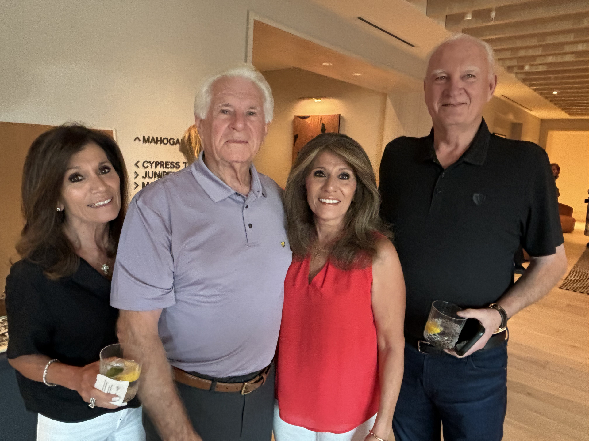 Kathy Karavites Reed, John Neal, Karen Karavites Neal, and John Reed