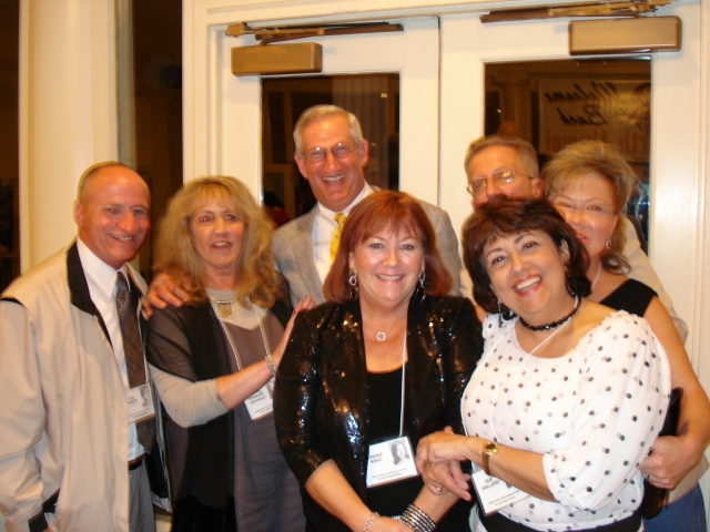 Front L to R: Bob Woolley, Connie Spencer Garmany,Laurie King, Sue Gallego Back L to R: John Shook, Tom Peek, Kathy Goodner Baldwin(photo courtesy of Sue Gallego)