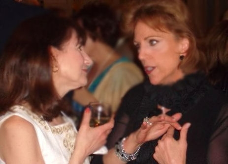 JoAnne Geha Swanson & Mariann Russell Looney Catching up! (photo courtesy Mariann Russell Looney)