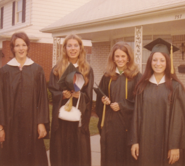 Graduation: Nancy Masserang, Miriam Monigold, Diane Graham, Lynn Manardo