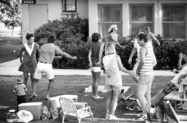 I THINK what theyre trying to do is dance. Hmmm...and they say whilte folks got no rhythm! (Photo courtesy of Eddie Allen - taken at the 1971 Reunion Picnic)