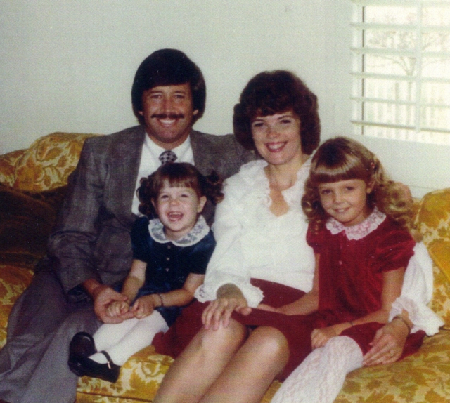 Loren and Dianne Stayboldt pose with their darling little girls,Heidi and Jill.