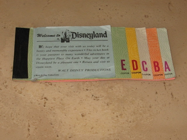 Remember the E Ticket rides? And remember coming home with some A and B tickets (for the kiddie rides) still intact?!? They never gave us enough E tickets, did they!