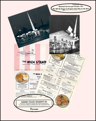 And Oh My Gosh...who can forget the Wich Stand?? (The photos of the menu were sent to me by Robert Lichtman)