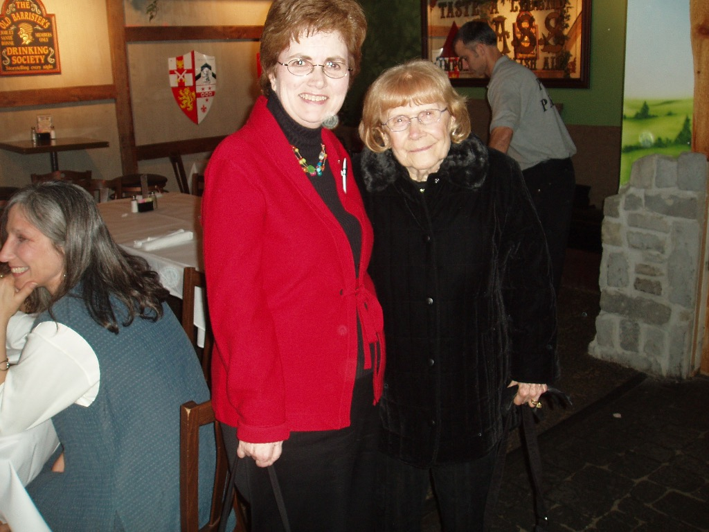 Virginia Wolfe Cochran with Mrs. Virginia Hall @ 40th reunion