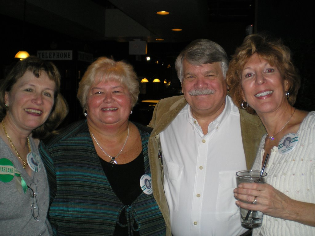 40th Reunion: Arlene Scott, Wendy Ross, Eddie Becker, Margo Snider
