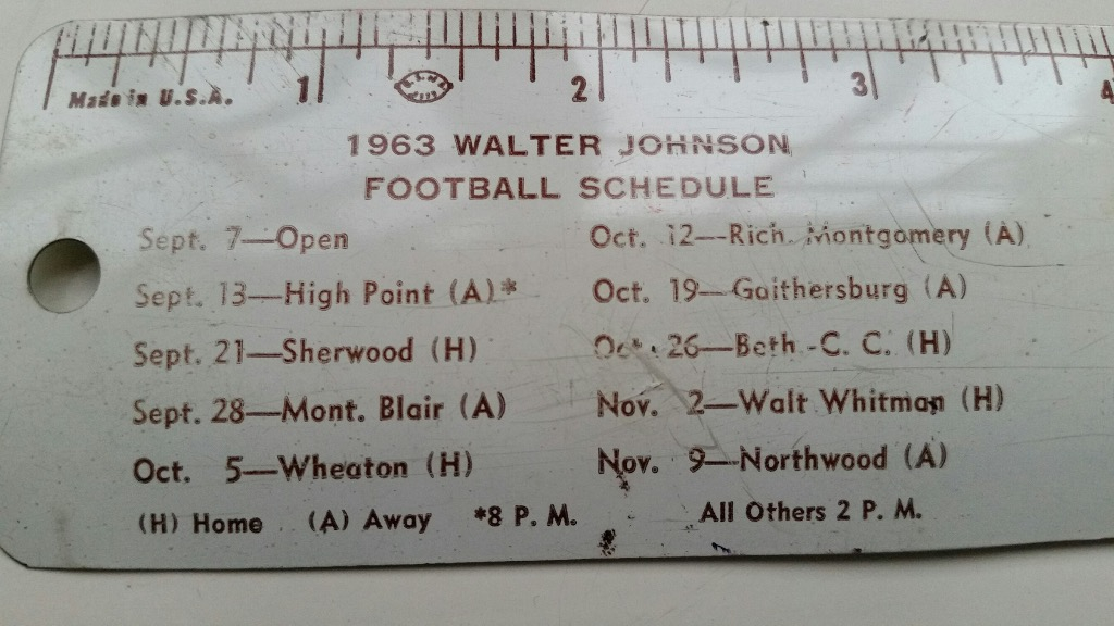 1963 football schedule