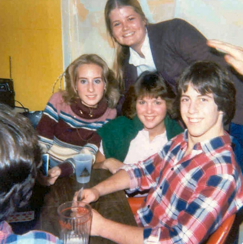 Judy T, Julie J, Laurie M and Dan C. enjoying a night out on the town.