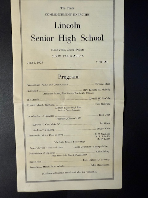 Commencement program