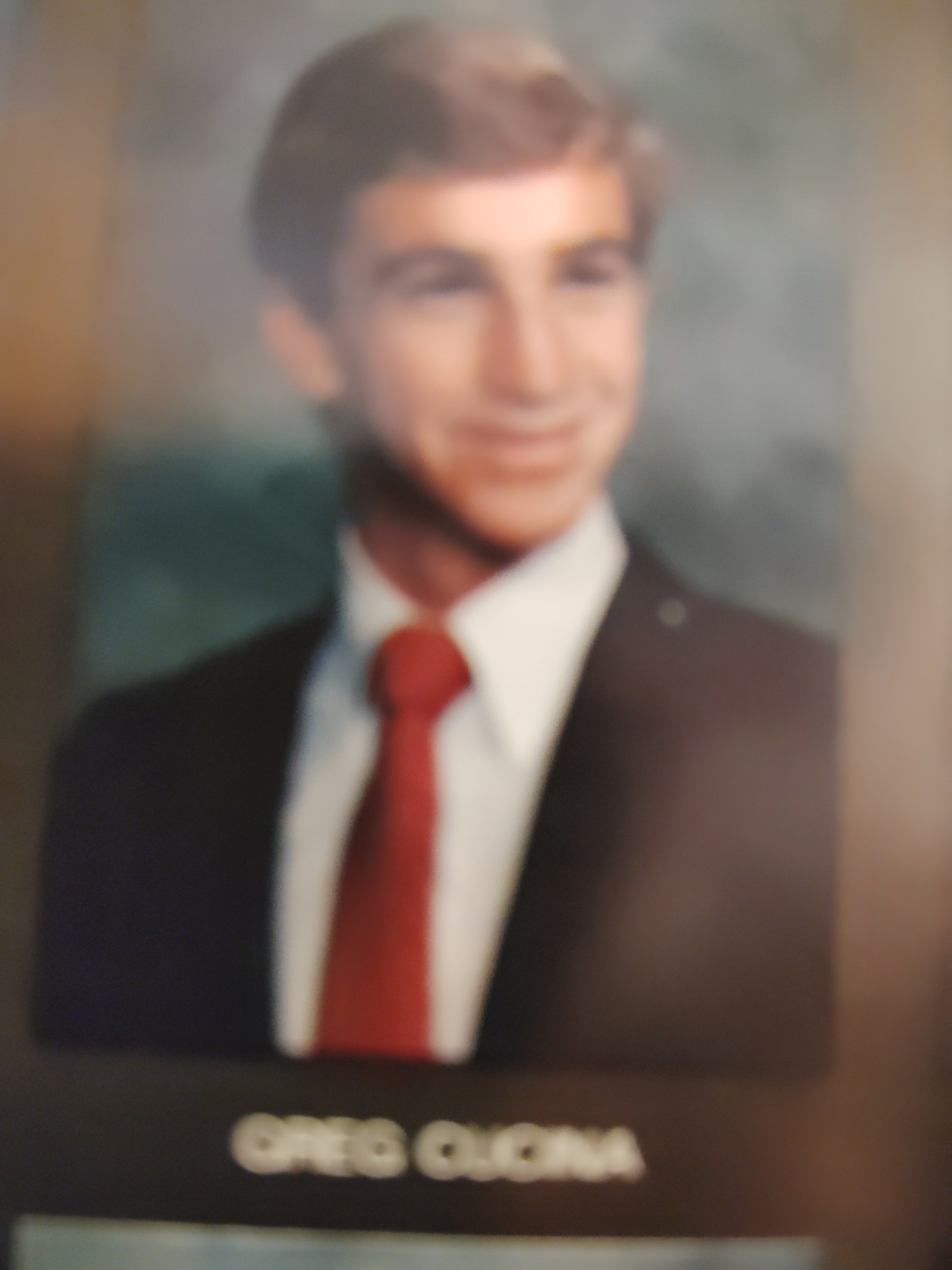 Greg Cucina 1985 Yearbook Photo