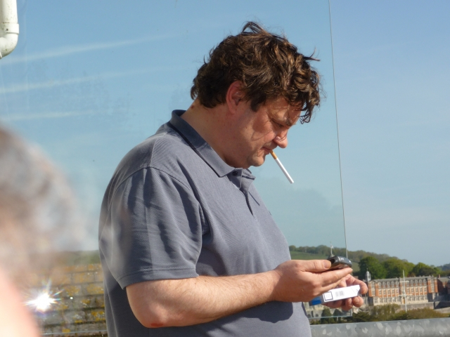 Simon Cheesley - first fag of the day