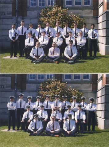 S3B - Summer Term 1986.
From L-R, Pass, TC, Pass, Mark Slade, Pass, Duncan Hindley?, Pete Blakeway, Jem Coughlan, Passx2
Middle Row - John Ryan, Simon Tilby? Dave Wells, Pass, Gary Smith. Front Row - Pass - Class Acadmics Tutor and Rhett Hatcher. A