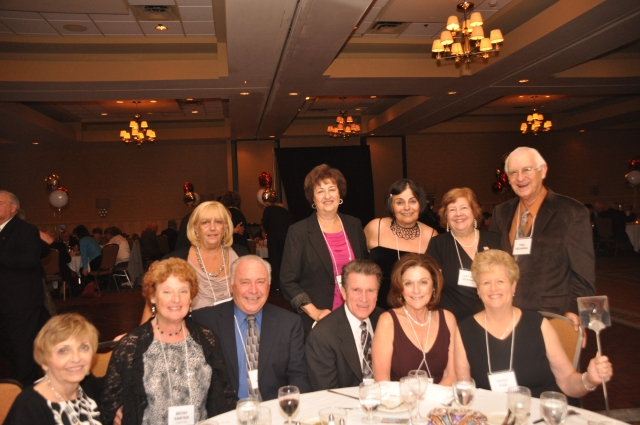 Seated: Arlene Moniz, Betsy (Carter) & Jack Garton, Earle Craige & Rosemary Vertullo, Sandy Fide. Standing: Karen Marley, Sandy (Minichiello) Watters, Rita (Botti) Cherubini, Gay-Ann (Beninati) Cooney, Paul Decareau.