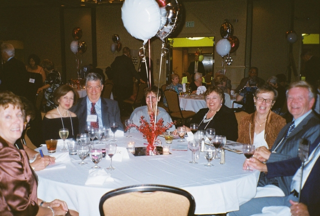 Judy (Fifield) Walsh, Diane (Berbarian) & Ken Talanian, Marie (Battaglia) Cavicchi, Kathie (Caggiano) Pawlak, Maureen (Gibbons) Jackson, Bob Pawlak