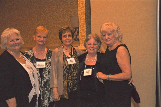 Judy (Simpson) Hughes, Bev (Karpinski) Prendergast, Janet (Floyd) Macy, Janice (Corelli) Huntley, Maureen (Krawczyk) Tocio