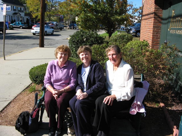 Judy Robinson,Judy Anderson and I (Ruth Santos) enjoy our annual reunion in Arlington Heights Oct 13,2010