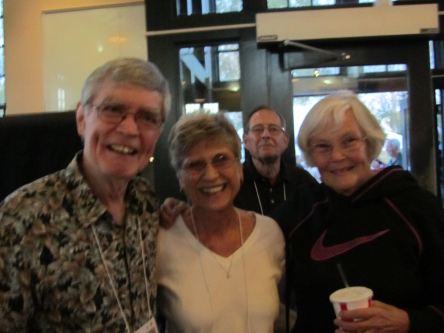 Dick Knowles Mrs. Janet Klawiter (homeroom teacher) Mary(Borman) Munson (Mr. Kalwiter in background)