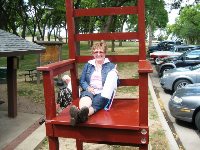Red Chair fun at Sherman Park - Leslie Canary
