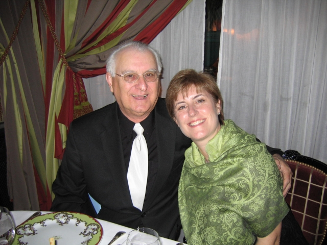 Paul Decareau & daughter Sheryle at her 40th birthday in Paris December 1, 2007