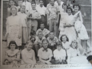 Locke School 6th Grade Class with Betsy Carter, Dorothy Howell, Leslie & Linda Bridgens, Charles Mabardy, Eleanor Judge