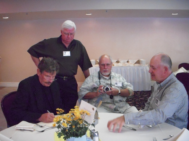 Larry Webb, Darron Taylor, Ned Nerdin and Doug Olson (l-r) final moments before event