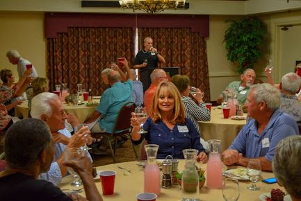 A toast by the group to those classmates we have lost over these years...
