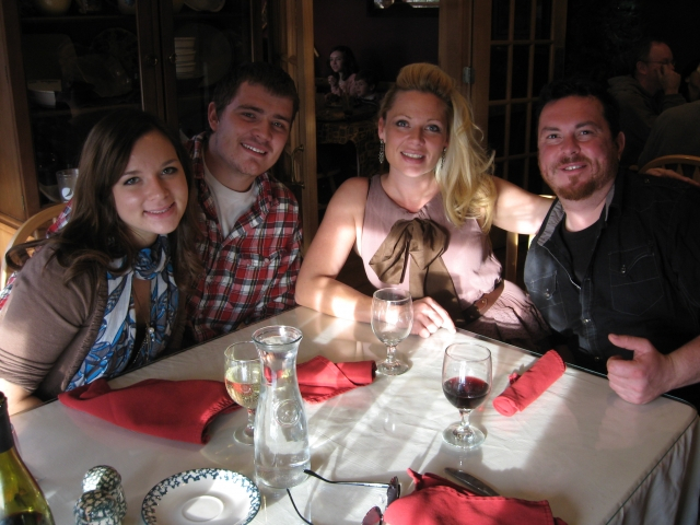 Pattys (Schmidt Nordahl) daughters Marie and Emily with significant others.