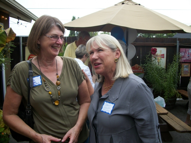 Kathy and Jeanie having fun!