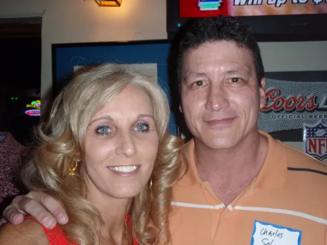 Friday night at Pastime. Charles Salzer and Kim Wesley. 