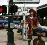 Captain Morgan attends LSU vs FL at the Pastime
