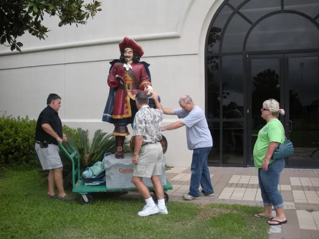 Captain Morgan goes home after a great night at Lod Cook.