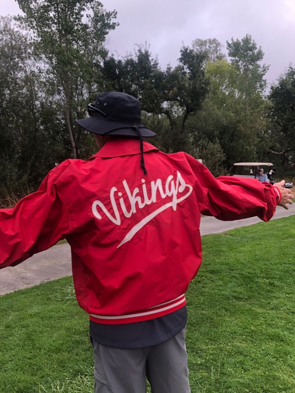 Geoff Ramsey sporting his Vikings jacket!