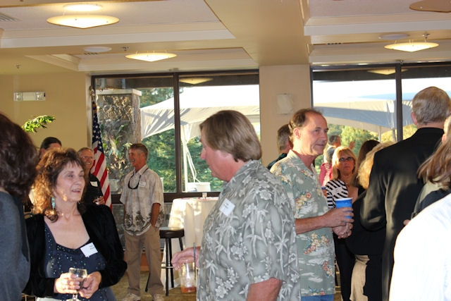 Gail Reine, Dean Iodence (in background), David Puskarich and Nate Jaehnig