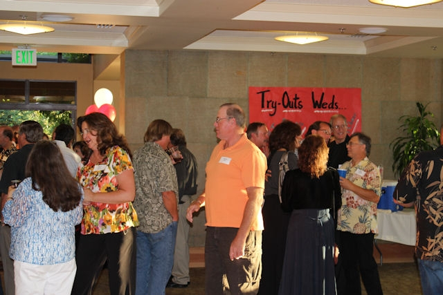 Crowd shot including Marian Baltzer Lynch and Michael Lynch