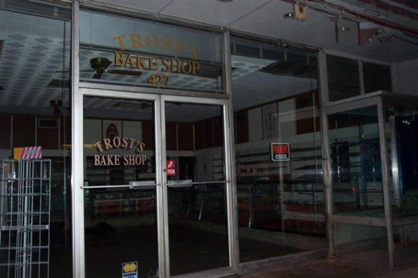 Trosts Bake Shop - The End of an Era of this Swiss Bakery with the For Rent Sign (photo courtesy of Bonnie Sanborn Henn/Facebook)