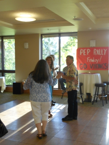 Christie Markham (behind Becky) and Skip Wellman