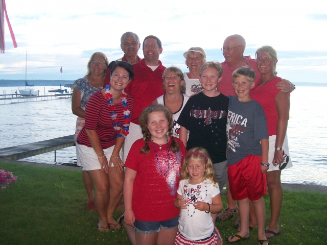 Family fun at the lake.