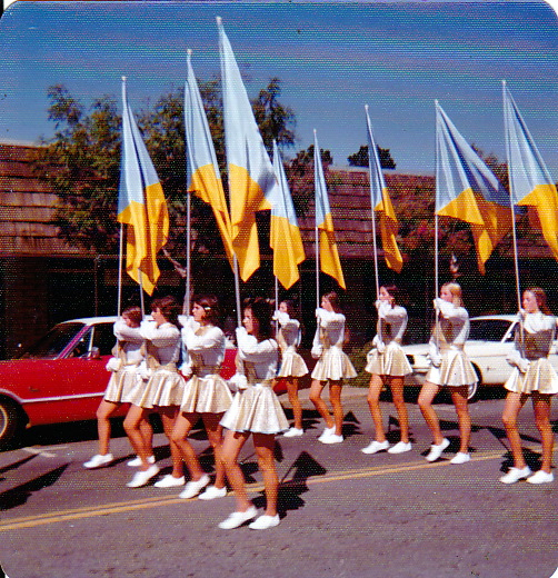 Homecoming parade - Flag team