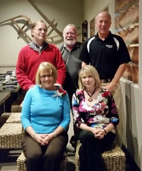 November 2014 in Raleigh at ShabaShabu.
John Low, Scott Hartness, Reid Homes, Emily Balance, & Isla K. (Hill) Wesner